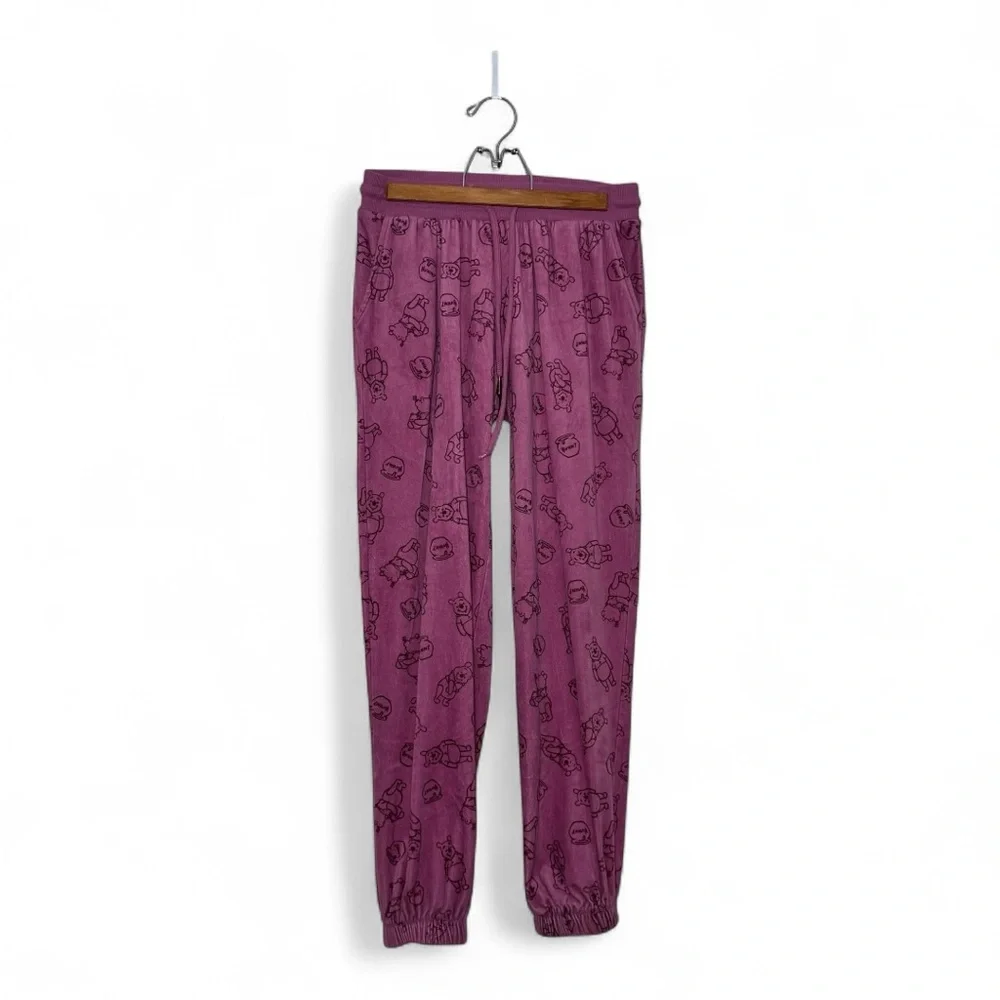 Disney Winnie the Pooh Pajama Set Women’s Small Pink Lounge Sleepwear Cute - Picture 6 of 13